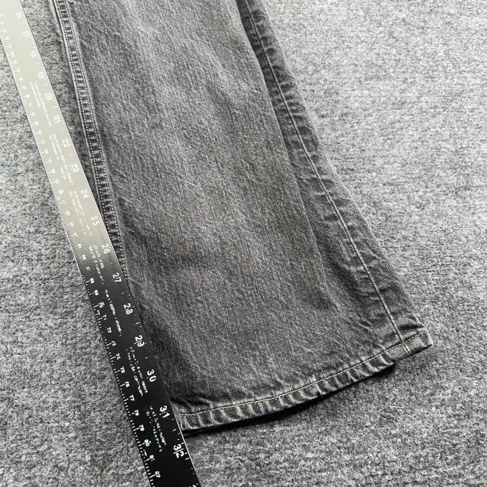 Banana Republic Mens Straight Leg Jeans 34x32 Faded Black 100% Cotton Denim